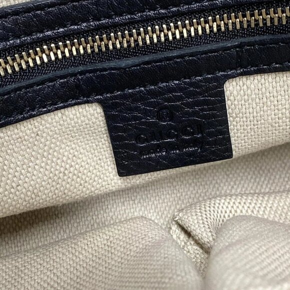 GUCCI Soho Black Leather - Handbag 682-062825 - Picture 13 of 14